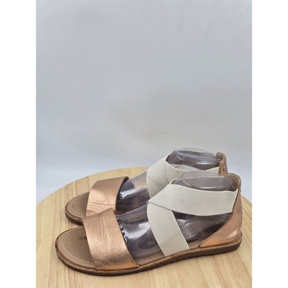 Sorel Ella Leather Womens Slingback Flat Sandals NL2890-120  sz 9.5 - Picture 2 of 8